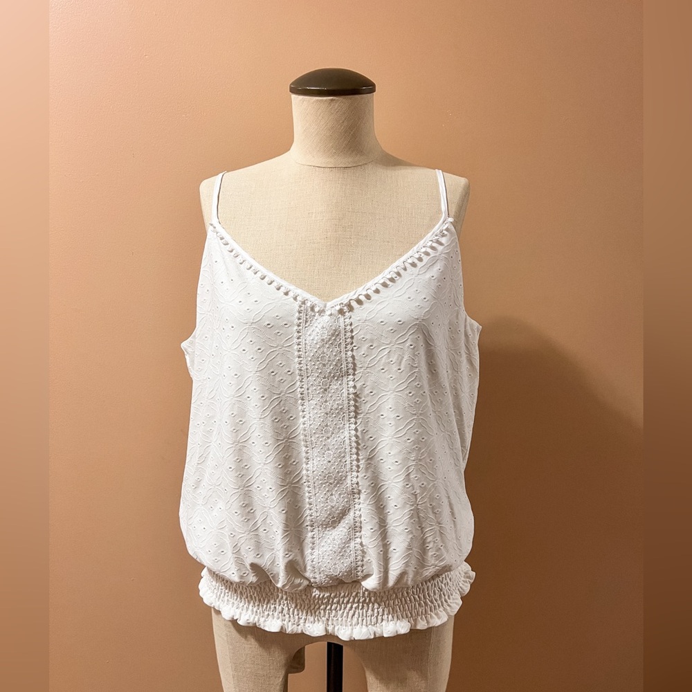 Eyelet Tank - White House Black Market
